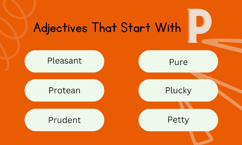 adjectives that start with p, p adjectives